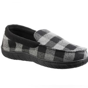 Men’s Memory Foam Loafer Checkered Slippers